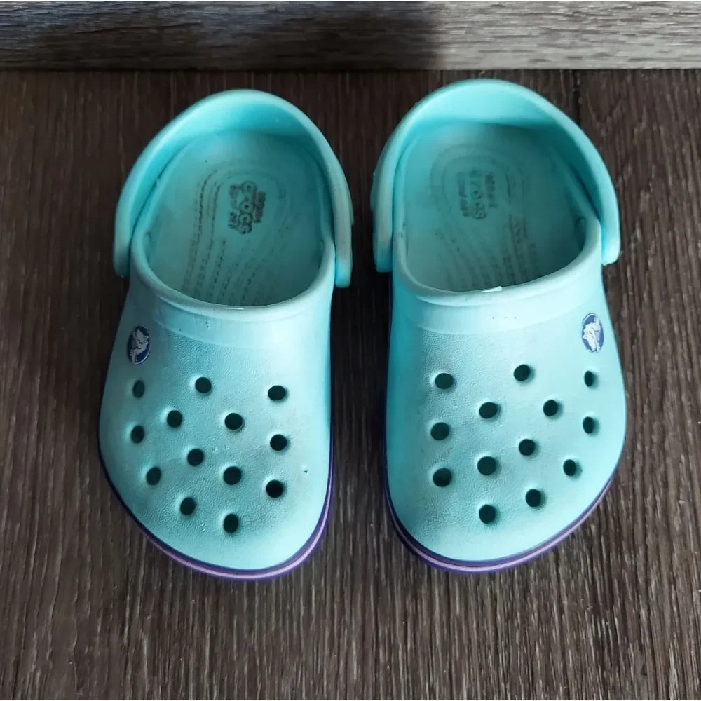 Crocs Crocband Kids Clogs - Ice Blue - Size 5